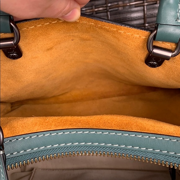 *SOLD* NWOT Coach Studded Rogue in Dark Turquoise - Picture 15 of 16